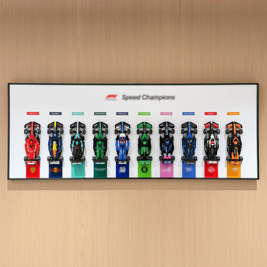 F1 Speed Champions 10-Car Racing Model Collection Wall Art