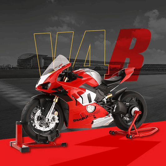 1:6 Scale Racing Motorcycle Die-Cast Model with Display Stand – Collector’s Edition