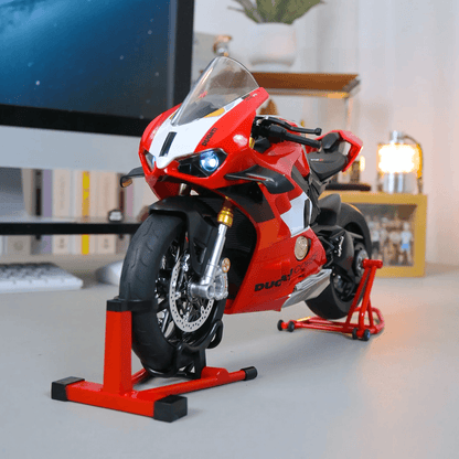 1:6 Scale Racing Motorcycle Die-Cast Model with Display Stand – Collector’s Edition