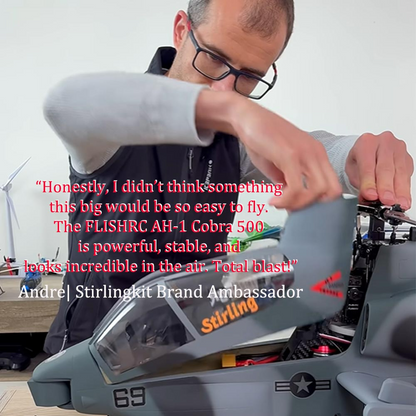 FLISHRC FL500 AH-1 Cobra Large-Scale GPS RC Helicopter – Precision Flight. Realistic Power