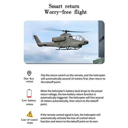 FLISHRC FL500 AH-1 Cobra Large-Scale GPS RC Helicopter – Precision Flight. Realistic Power