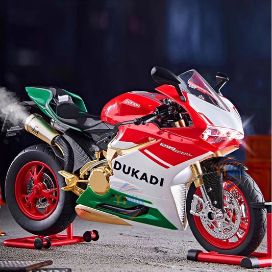 1:9 Ducati 1299s Alloy Model key Start Smoke Injection Motorcycle Sound Effect
